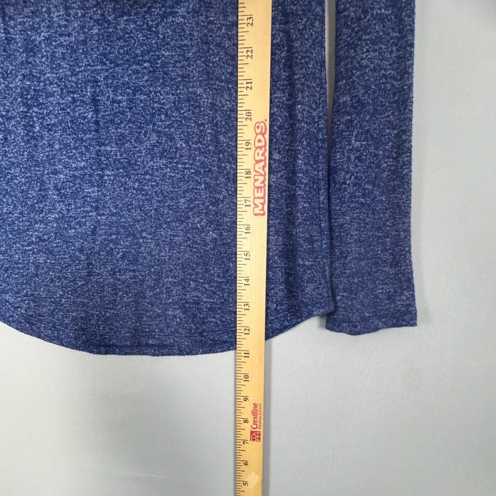 Old Navy Long Sleeve Top Girls XL 14 Blue New Keyhole Back A-Line Knit Shirt